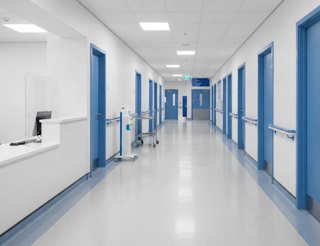 Hospital and hygienic medical healthcare painting